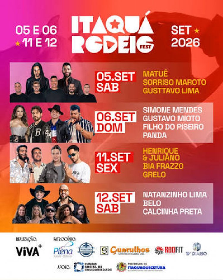 Itaquá Rodeio Fest anuncia atrações